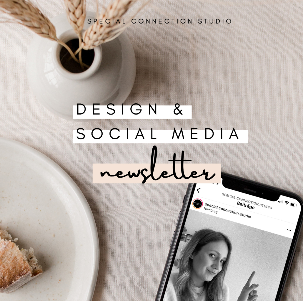 Design und social media Newsletter