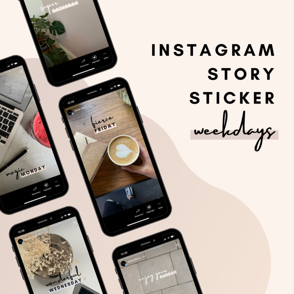 Instagram Story Sticker Weekdays