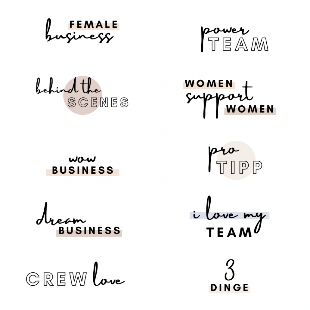Instagram Story sticker - female business